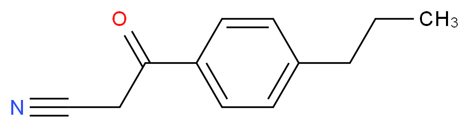 3-Oxo-3-(4-propyl-phenyl)-propionitrile_Molecular_structure_CAS_199102-69-7)