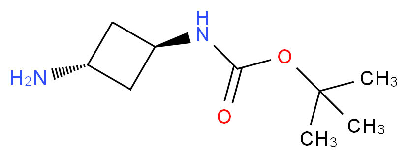 trans tert-Butyl N-(3-aminocyclobutyl)carbamate_Molecular_structure_CAS_871014-19-6)