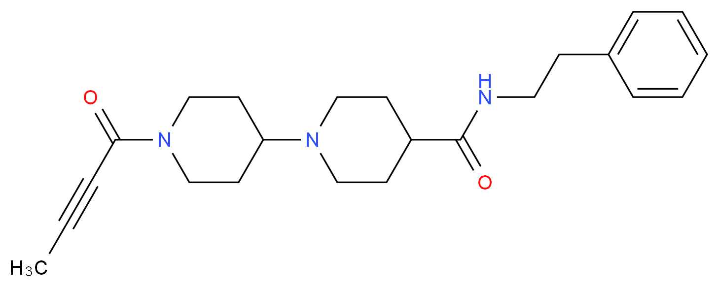 1'-(2-butynoyl)-N-(2-phenylethyl)-1,4'-bipiperidine-4-carboxamide_Molecular_structure_CAS_)