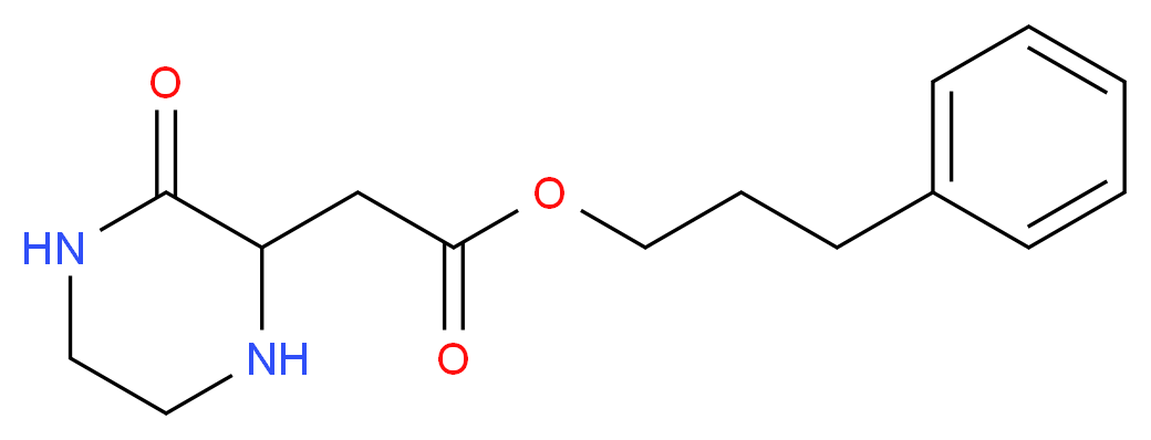 3-Phenylpropyl 2-(3-oxo-2-piperazinyl)acetate_Molecular_structure_CAS_)