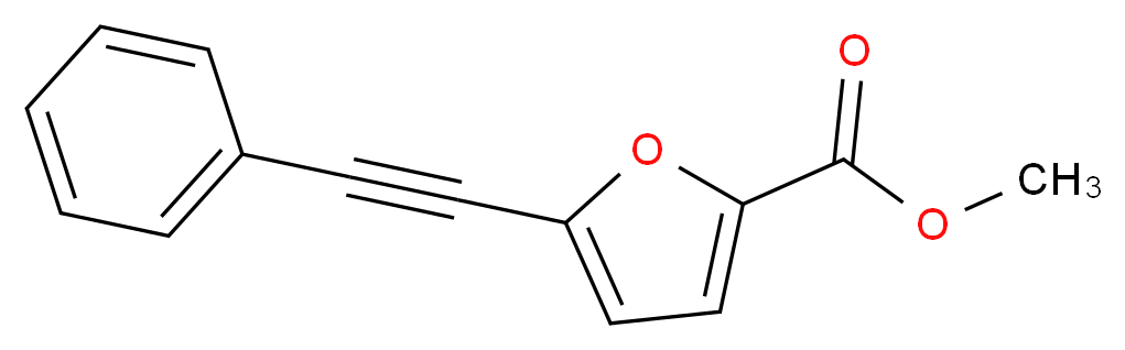 methyl 5-(2-phenyleth-1-ynyl)-2-furoate_Molecular_structure_CAS_130423-85-7)