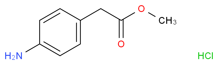 methyl (4-aminophenyl)acetate hydrochloride_Molecular_structure_CAS_83528-16-9)