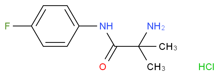 2-Amino-N-(4-fluorophenyl)-2-methylpropanamide hydrochloride_Molecular_structure_CAS_)