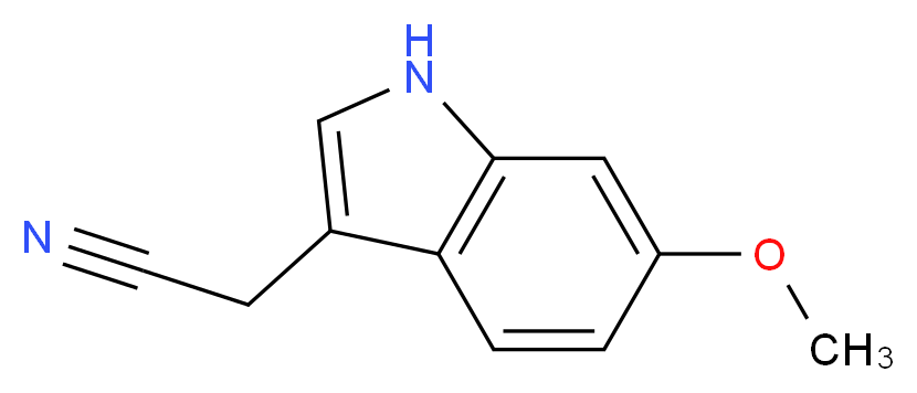 2-(6-Methoxy-1H-indol-3-yl)acetonitrile_Molecular_structure_CAS_23084-35-7)