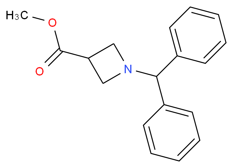 Methyl 1-(diphenylmethyl)azetidine-3-carboxylate_Molecular_structure_CAS_53871-06-0)