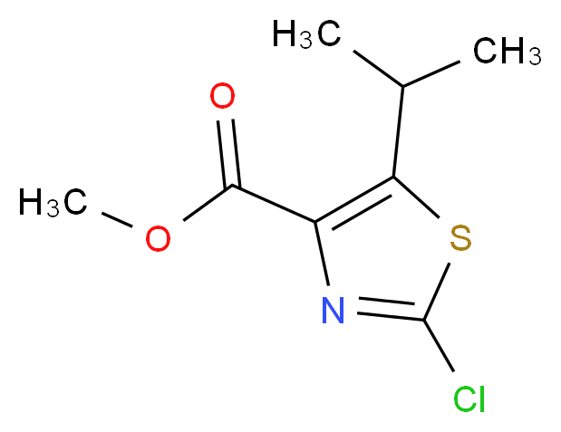 Methyl 2-chloro-5-isopropylthiazole-4-carboxylate_Molecular_structure_CAS_81569-27-9)
