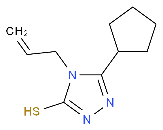 4-Allyl-5-cyclopentyl-4H-1,2,4-triazole-3-thiol_Molecular_structure_CAS_)