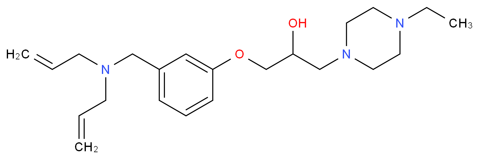 1-{3-[(diallylamino)methyl]phenoxy}-3-(4-ethyl-1-piperazinyl)-2-propanol_Molecular_structure_CAS_)