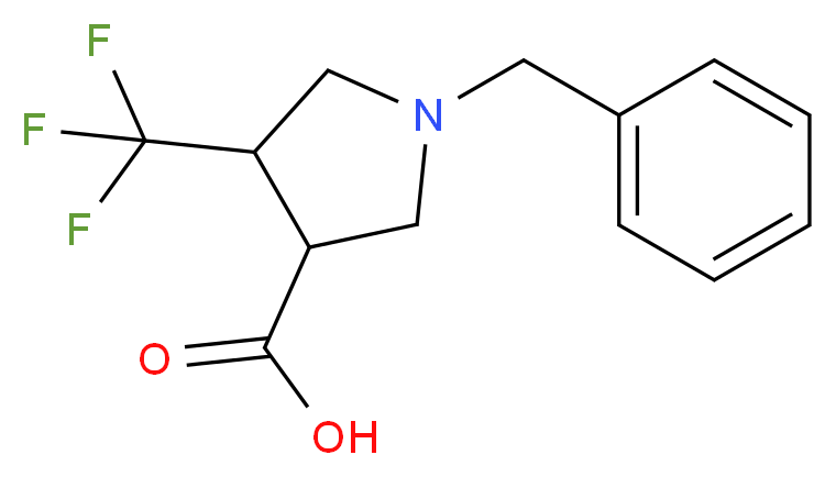 1-benzyl-4-(trifluoromethyl)pyrrolidine-3-carboxylic acid_Molecular_structure_CAS_)