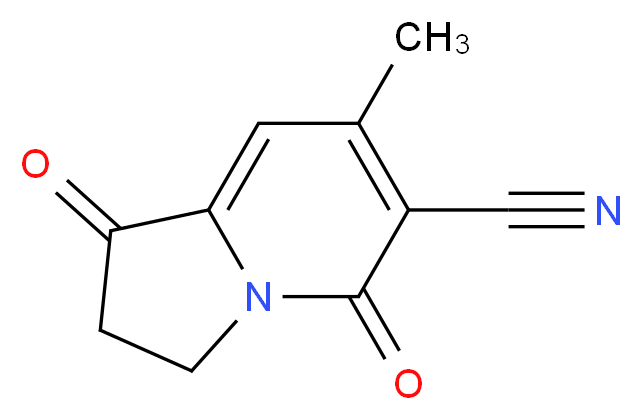 1,2,3,5-Tetrahydro-7-methyl-1,5-dioxo-6-indolizinecarbonitrile_Molecular_structure_CAS_58610-63-2)