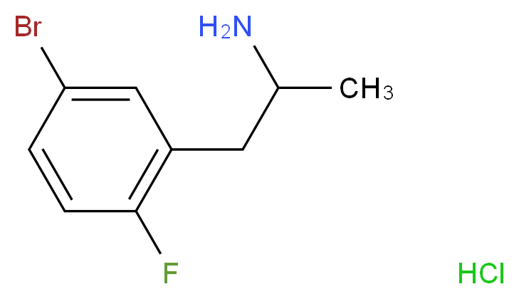 1-(5-bromo-2-fluorophenyl)propan-2-amine hydrochloride_Molecular_structure_CAS_)