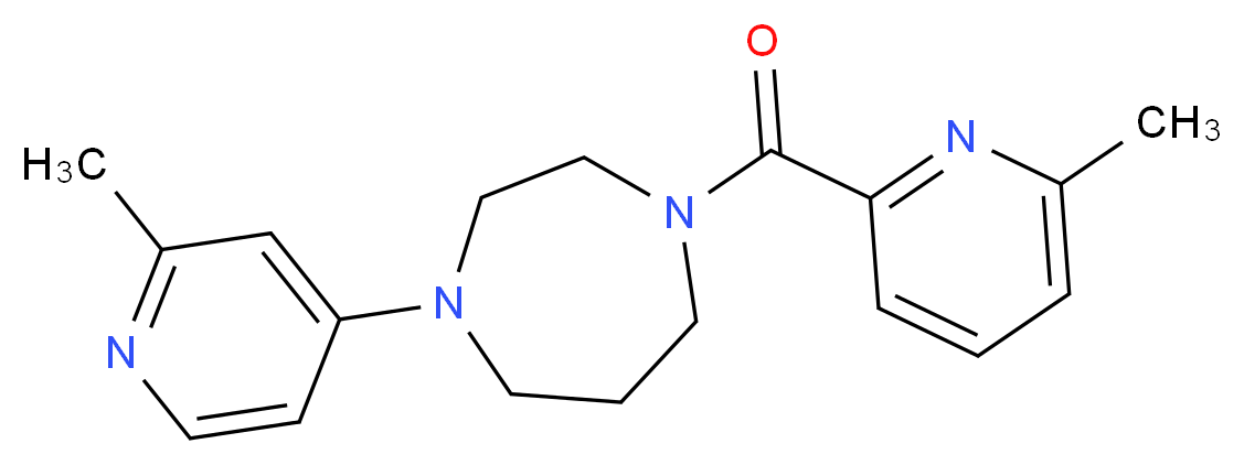 1-(2-methyl-4-pyridinyl)-4-[(6-methyl-2-pyridinyl)carbonyl]-1,4-diazepane_Molecular_structure_CAS_)
