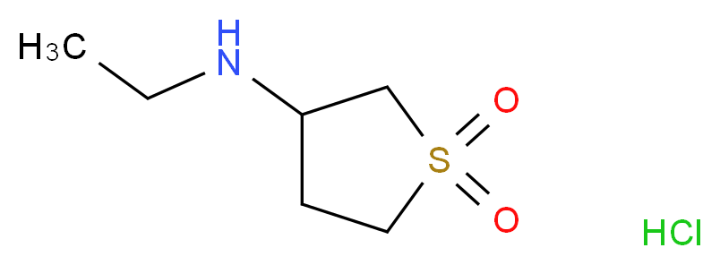 (1,1-Dioxidotetrahydro-3-thienyl)ethylamine hydrochloride_Molecular_structure_CAS_)