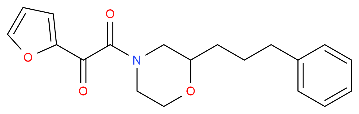 1-(2-furyl)-2-oxo-2-[2-(3-phenylpropyl)-4-morpholinyl]ethanone_Molecular_structure_CAS_)