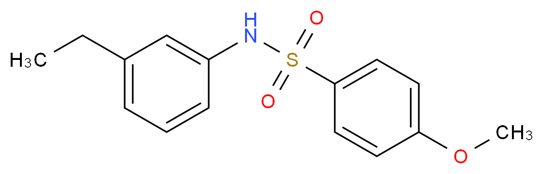 N-(3-Ethylphenyl)-4-methoxybenzenesulfonamide_Molecular_structure_CAS_)
