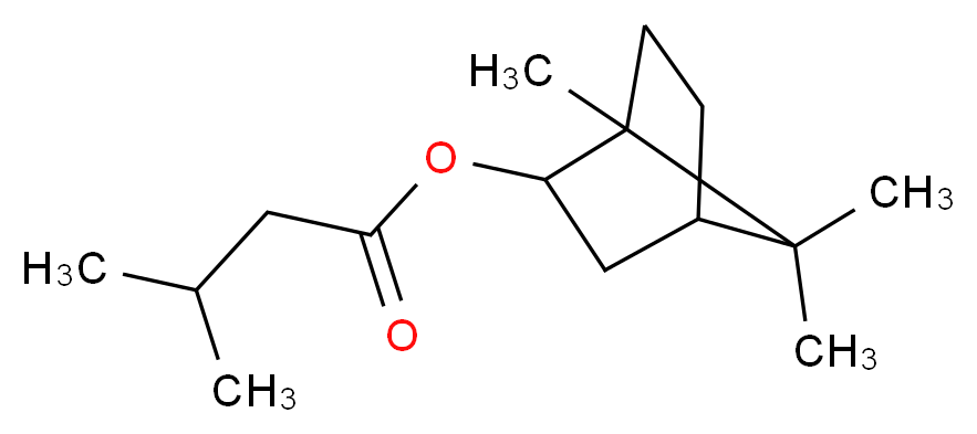 (-)-Bornyl isovalerate_Molecular_structure_CAS_76-50-6)