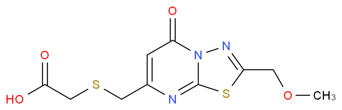 2-(((2-(methoxymethyl)-5-oxo-5H-[1,3,4]thiadiazolo[3,2-a]pyrimidin-7-yl)methyl)thio)acetic acid_Molecular_structure_CAS_)