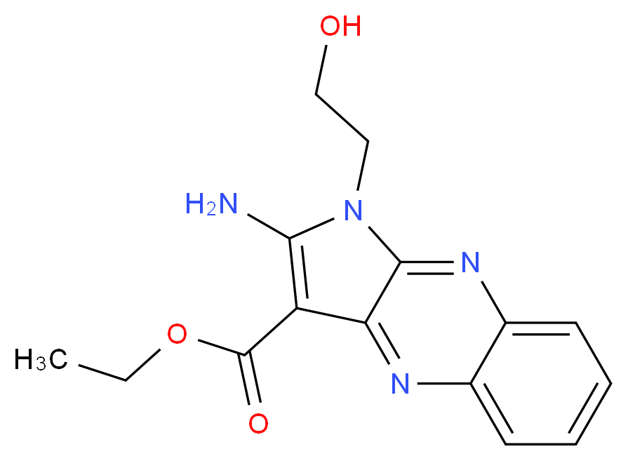 ethyl 2-amino-1-(2-hydroxyethyl)-1H-pyrrolo[2,3-b]quinoxaline-3-carboxylate_Molecular_structure_CAS_30119-32-5)