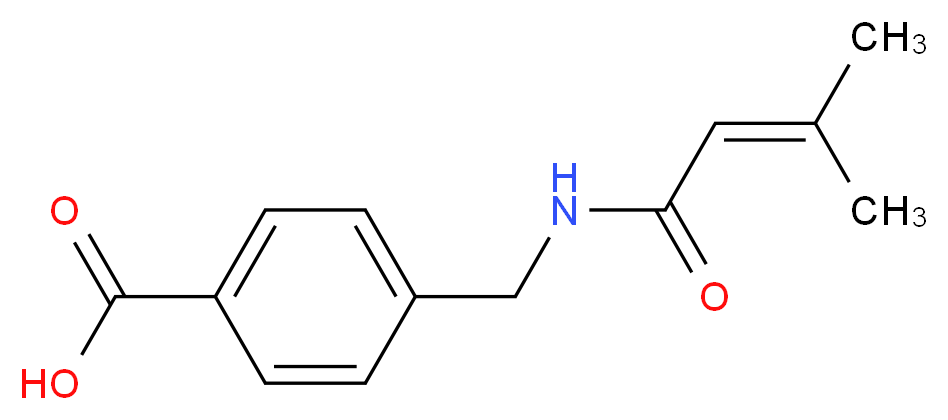 4-[(3-methylbut-2-enamido)methyl]benzoic acid_Molecular_structure_CAS_)
