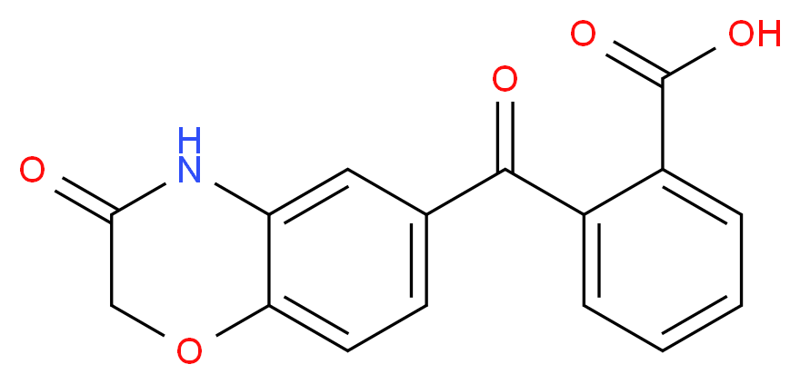 2-[(3-Oxo-3,4-dihydro-2H-1,4-benzoxazin-6-yl)-carbonyl]benzenecarboxylic acid_Molecular_structure_CAS_26513-80-4)