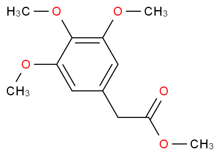 Methyl 2-(3,4,5-trimethoxyphenyl)acetate_Molecular_structure_CAS_2989-06-2)