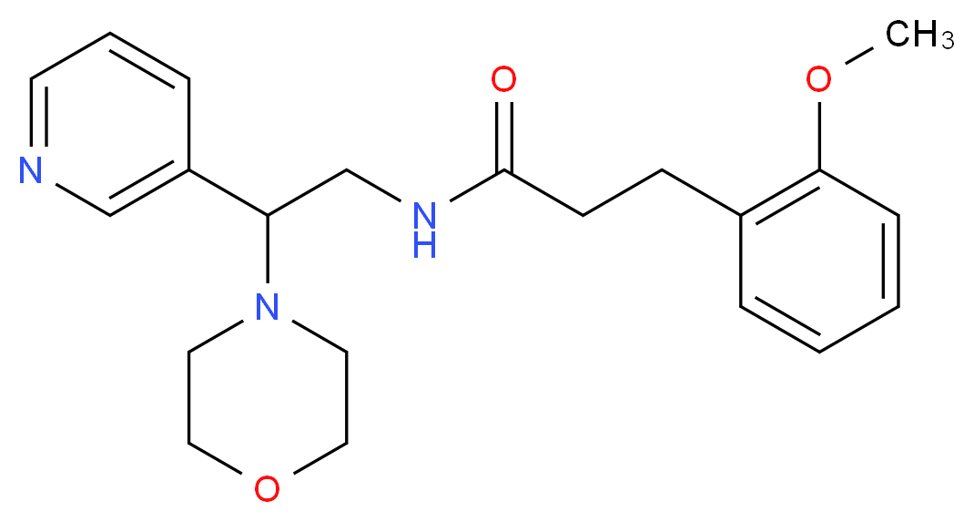 3-(2-methoxyphenyl)-N-(2-morpholin-4-yl-2-pyridin-3-ylethyl)propanamide_Molecular_structure_CAS_)