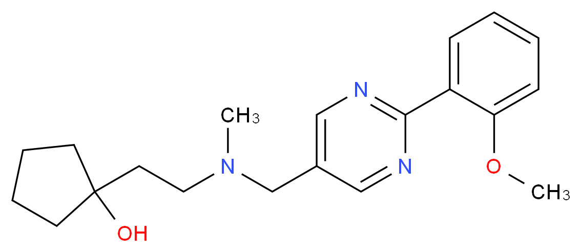 1-{2-[{[2-(2-methoxyphenyl)pyrimidin-5-yl]methyl}(methyl)amino]ethyl}cyclopentanol_Molecular_structure_CAS_)