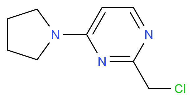 2-(ChloroMethyl)-4-(pyrrolidin-1-yl)pyriMidine_Molecular_structure_CAS_748733-00-8)
