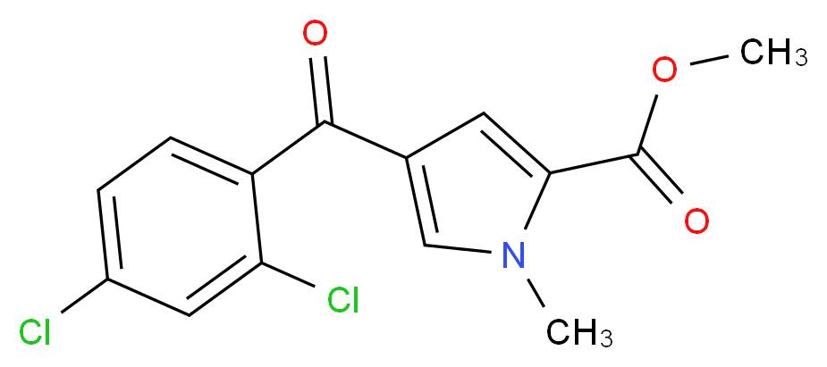 Methyl 4-(2,4-dichlorobenzoyl)-1-methyl-1H-pyrrole-2-carboxylate_Molecular_structure_CAS_)