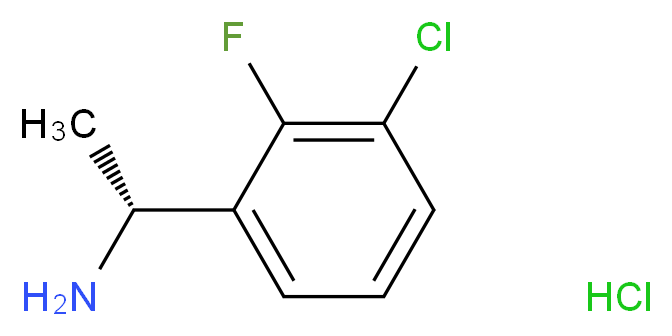 (R)-1-(3-Chloro-2-fluorophenyl)ethanamine hydrochloride_Molecular_structure_CAS_1253792-97-0)