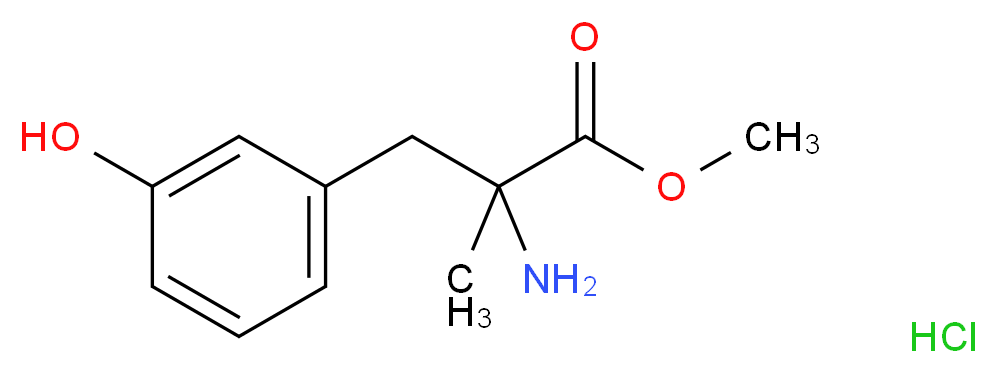 α-Methyl-DL-m-tyrosine methyl ester hydrochloride monohydrate_Molecular_structure_CAS_96687-21-7)