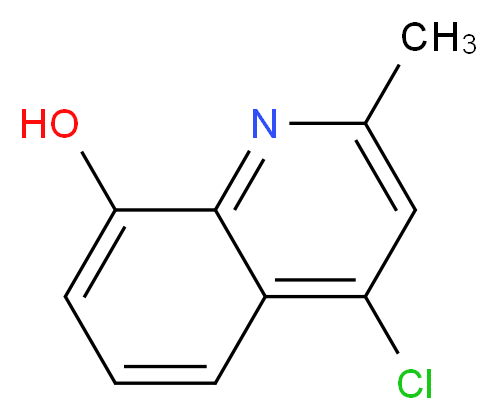 4-Chloro-8-hydroxy-2-methylquinoline_Molecular_structure_CAS_28507-46-2)