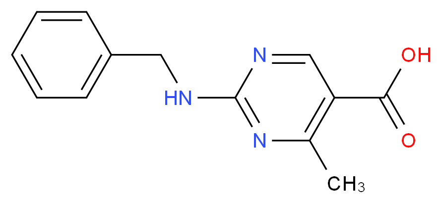 2-(Benzylamino)-4-methylpyrimidine-5-carboxylic acid_Molecular_structure_CAS_)