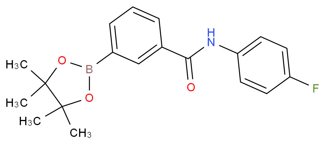 3-(4-FLUOROPHENYL)AMINOCARBONYLPHENYLBORONIC ACID PINACOL ESTER_Molecular_structure_CAS_850567-58-7)