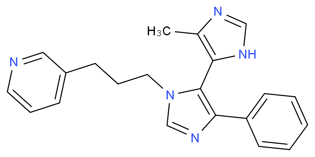 5'-methyl-5-phenyl-3-(3-pyridin-3-ylpropyl)-3H,3'H-4,4'-biimidazole_Molecular_structure_CAS_)