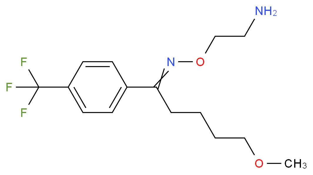 (E)-5-Methoxy-1-(4-(trifluoroMethyl)phenyl)pentan-1-one O-(2-aMinoethyl) oxiMe_Molecular_structure_CAS_54739-18-3)