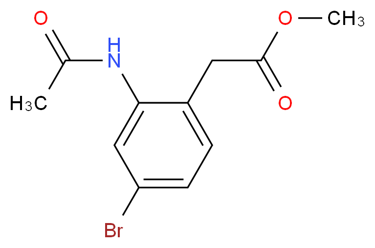 Methyl 2-acetamido-4-bromophenylacetate_Molecular_structure_CAS_1182284-46-3)