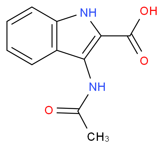 3-Acetylamino-1H-indole-2-carboxylic acid_Molecular_structure_CAS_56545-53-0)