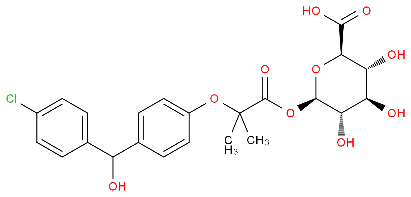 Fenirofibrate Acyl-β-D-glucuronide (Mixture of Diastereomers)_Molecular_structure_CAS_168844-25-5)