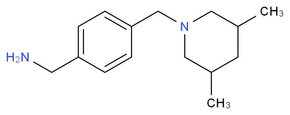 {4-[(3,5-dimethylpiperidin-1-yl)methyl]phenyl}methanamine_Molecular_structure_CAS_)