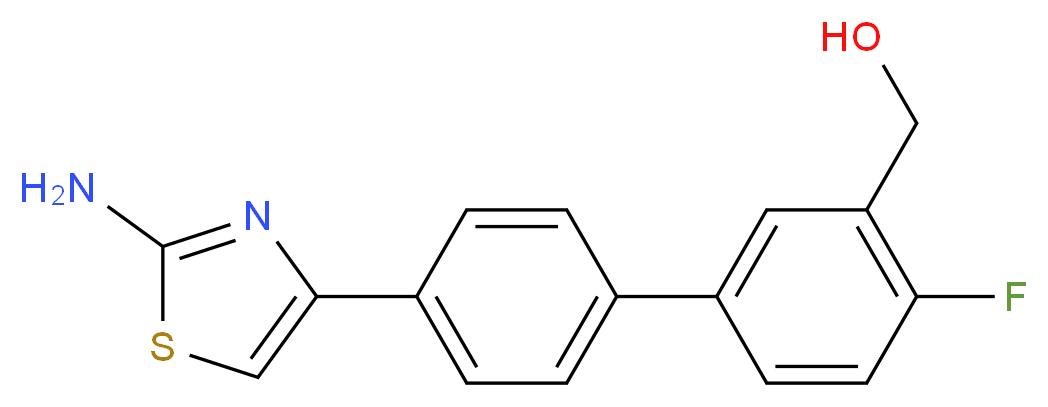 [4'-(2-amino-1,3-thiazol-4-yl)-4-fluorobiphenyl-3-yl]methanol_Molecular_structure_CAS_)