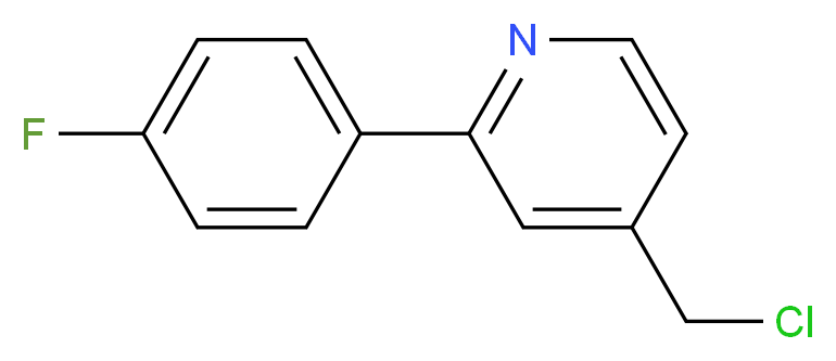 4-(CHLOROMETHYL)-2-(4-FLUOROPHENYL)PYRIDINE_Molecular_structure_CAS_482376-13-6)