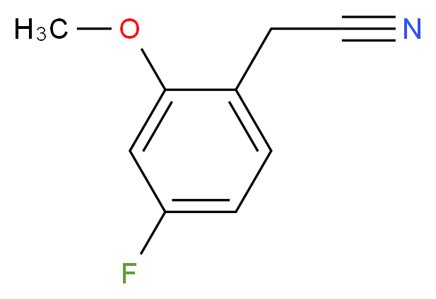 2-Methoxy-4-fluorobenzyl cyanide_Molecular_structure_CAS_886498-56-2)