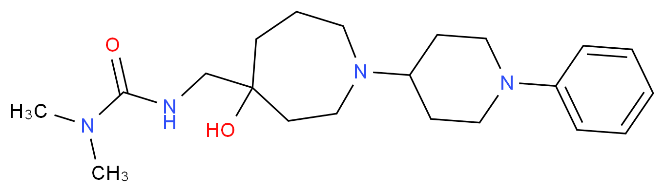 N'-{[4-hydroxy-1-(1-phenyl-4-piperidinyl)-4-azepanyl]methyl}-N,N-dimethylurea_Molecular_structure_CAS_)