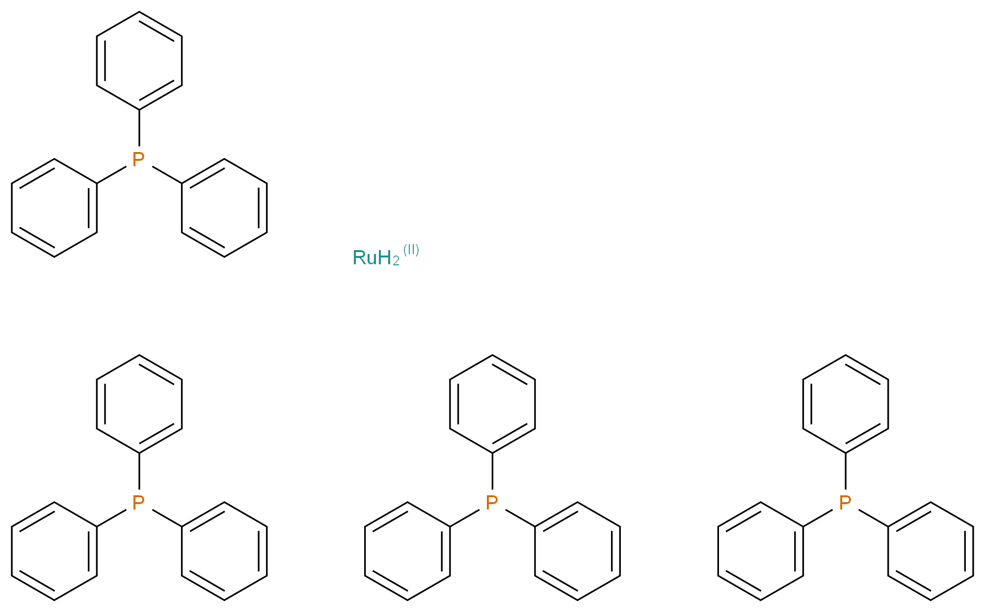 Dihydridotetrakis(triphenylphosphine)ruthenium(II)_Molecular_structure_CAS_19529-00-1)