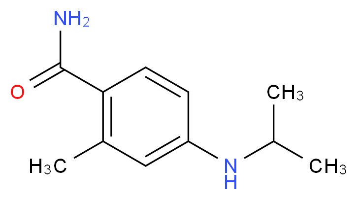 2-methyl-4-(propan-2-ylamino)benzamide_Molecular_structure_CAS_)