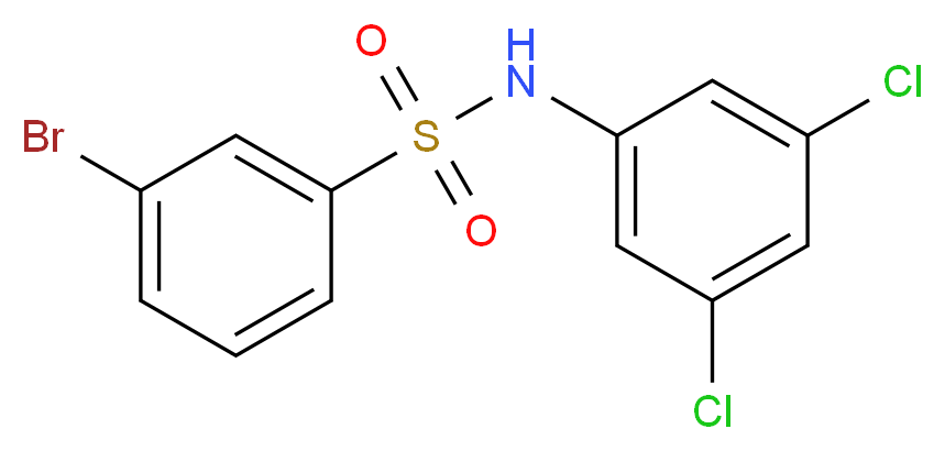 3-Bromo-N-(3,5-dichlorophenyl)benzenesulfonamide_Molecular_structure_CAS_)