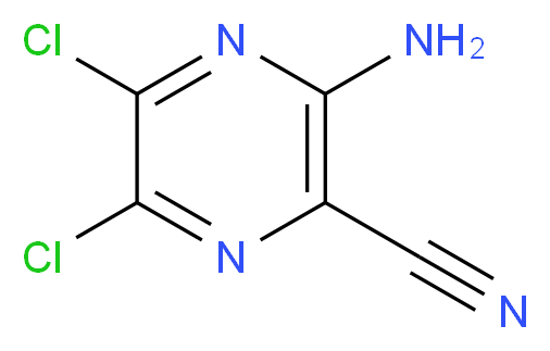 3-Amino-5,6-dichloropyrazine-2-carbonitrile_Molecular_structure_CAS_14340-28-4)