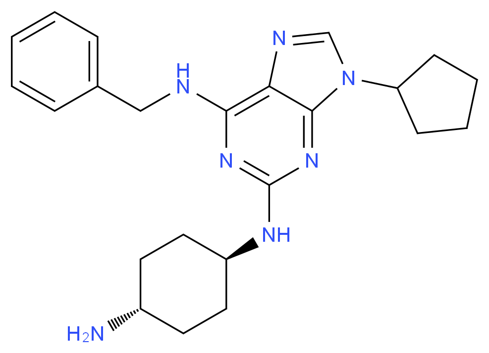 2-[Trans-(4-Aminocyclohexyl)Amino]-6-(Benzyl-Amino)-9-Cyclopentylpurine_Molecular_structure_CAS_)
