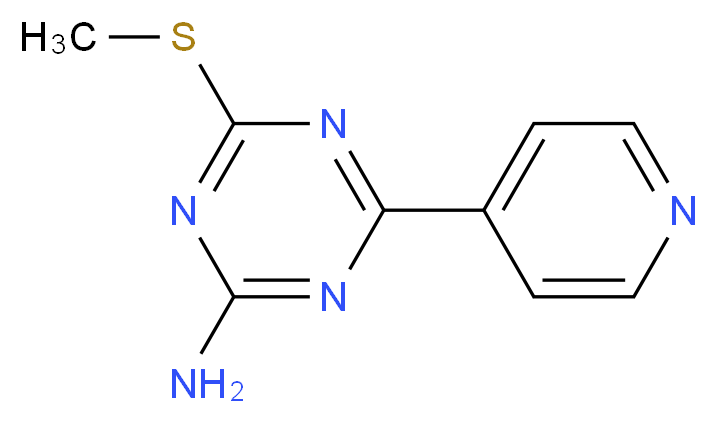 4-(methylthio)-6-(4-pyridyl)-1,3,5-triazin-2-amine_Molecular_structure_CAS_175204-63-4)